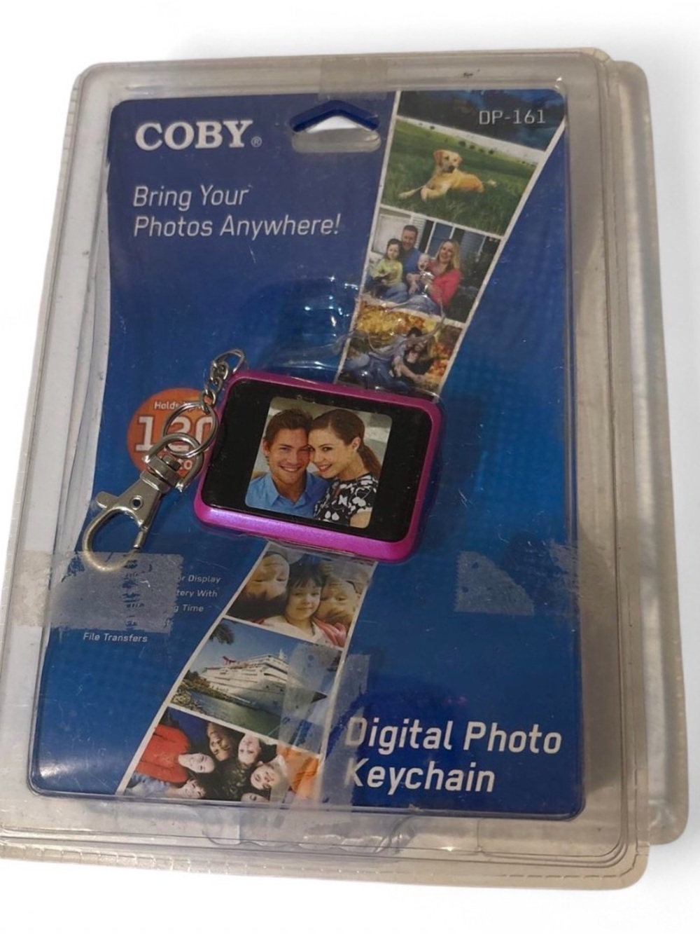 VTG 2007 Coby DP-161 Pink Digital Photo Keychain NIB Y2K Retro Tech 120 Photos